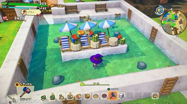 《勇者斗恶龙：建造者2》常夏泳池建造指南