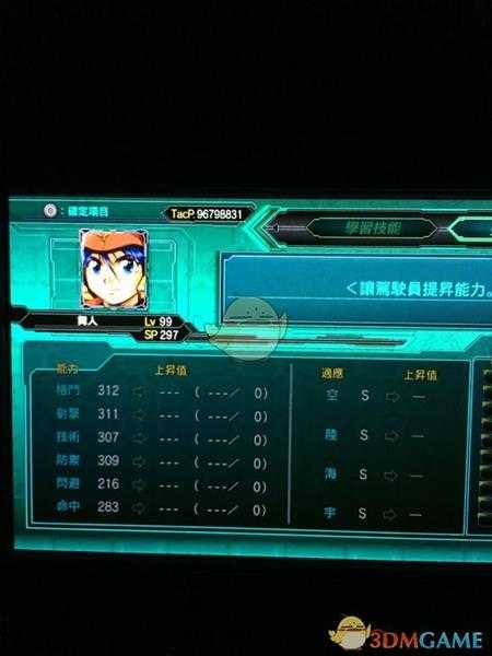 《超级机器人大战X》全角色LV99六维一览