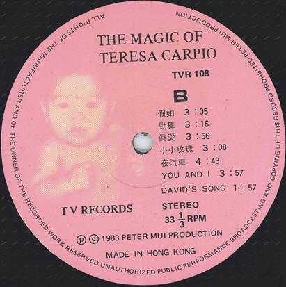 杜丽莎.1983-THEMAGICOFTERESACARPIO(LP版)【TVR】【WAV+CUE】
