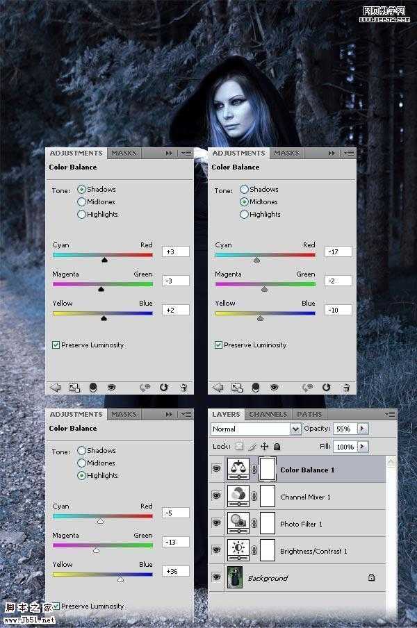 photoshop 详细制作手拿神秘魔法球的女巫师