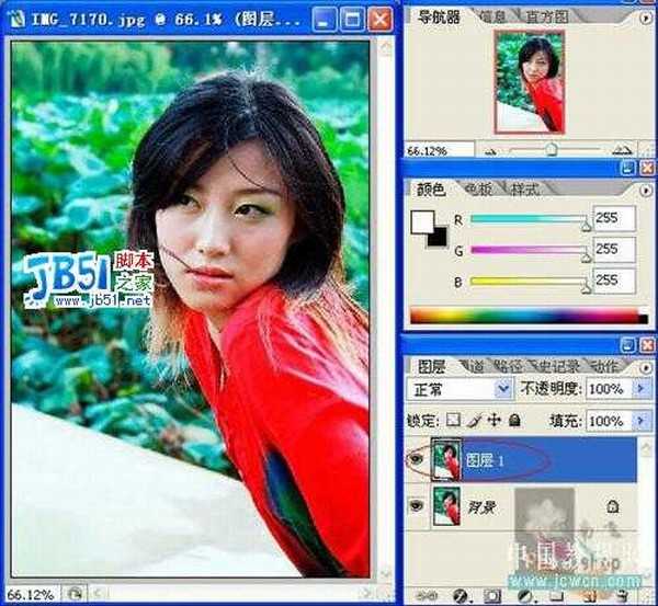 Photoshop教程:磨皮锐化一步法