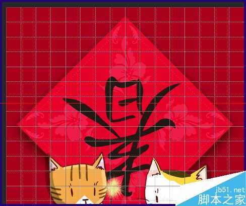 PSCS6网格线的颜色和尺寸怎么调整?