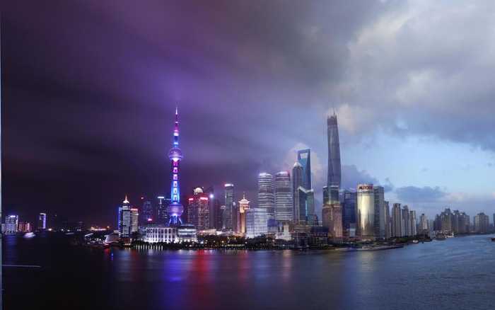 PS制作出城市从黄昏过渡到黑夜效果