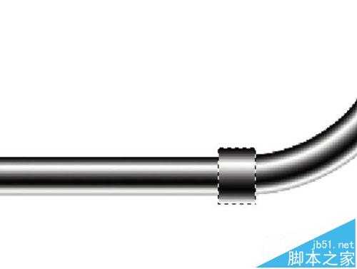 PS怎么做立体感较强的弯曲铁管道?