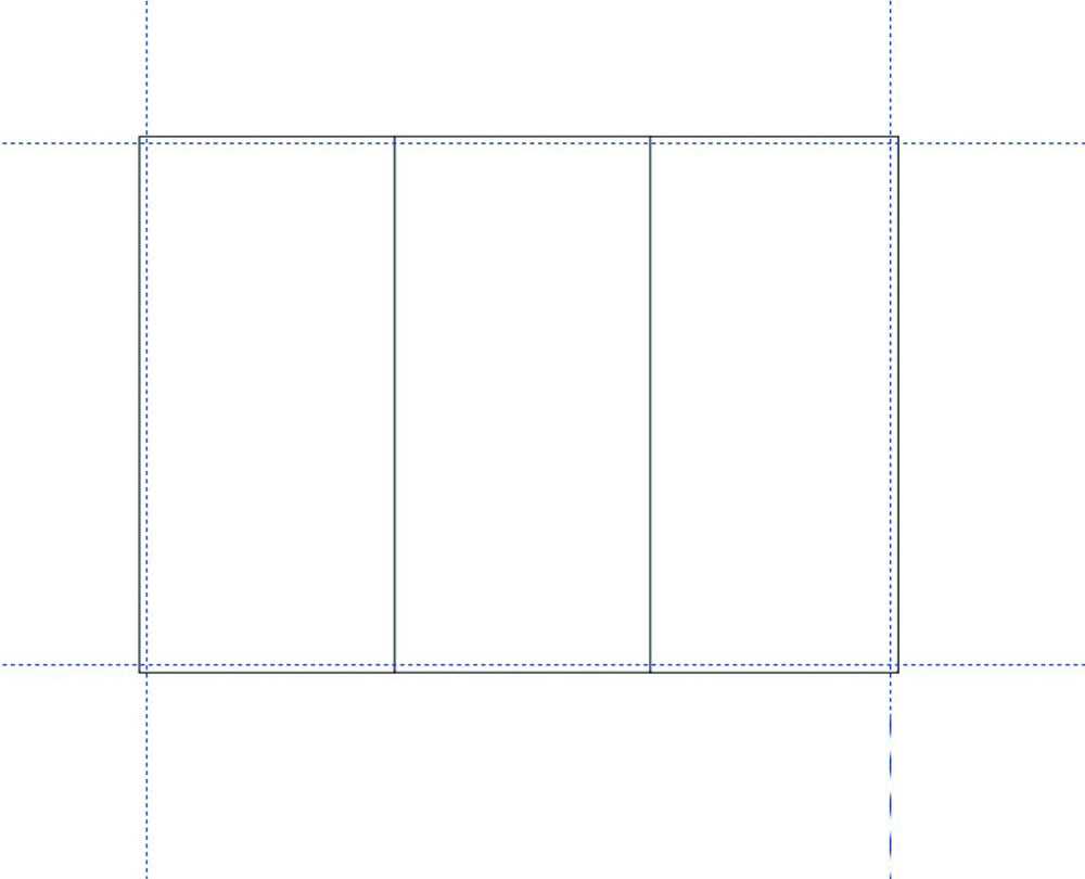 cdr怎么制作三折页?cdrX6制作三折页模板教程