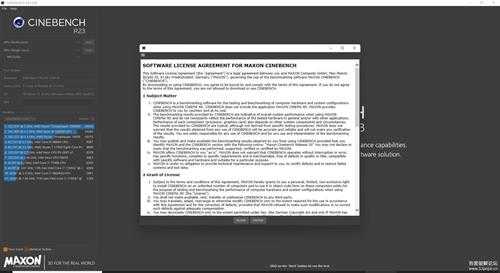 Cinebench CPU 性能压力测试